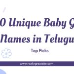 100 Unique Baby Girl Names in Telugu – Top Picks