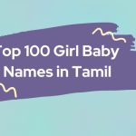 Top 100 Girl Baby Names in Tamil